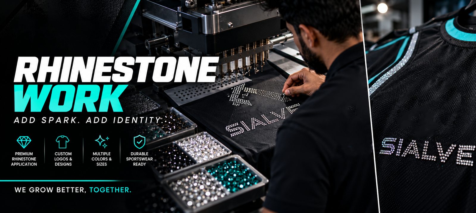 07 Rhinestone Sportswear Craftsmanship