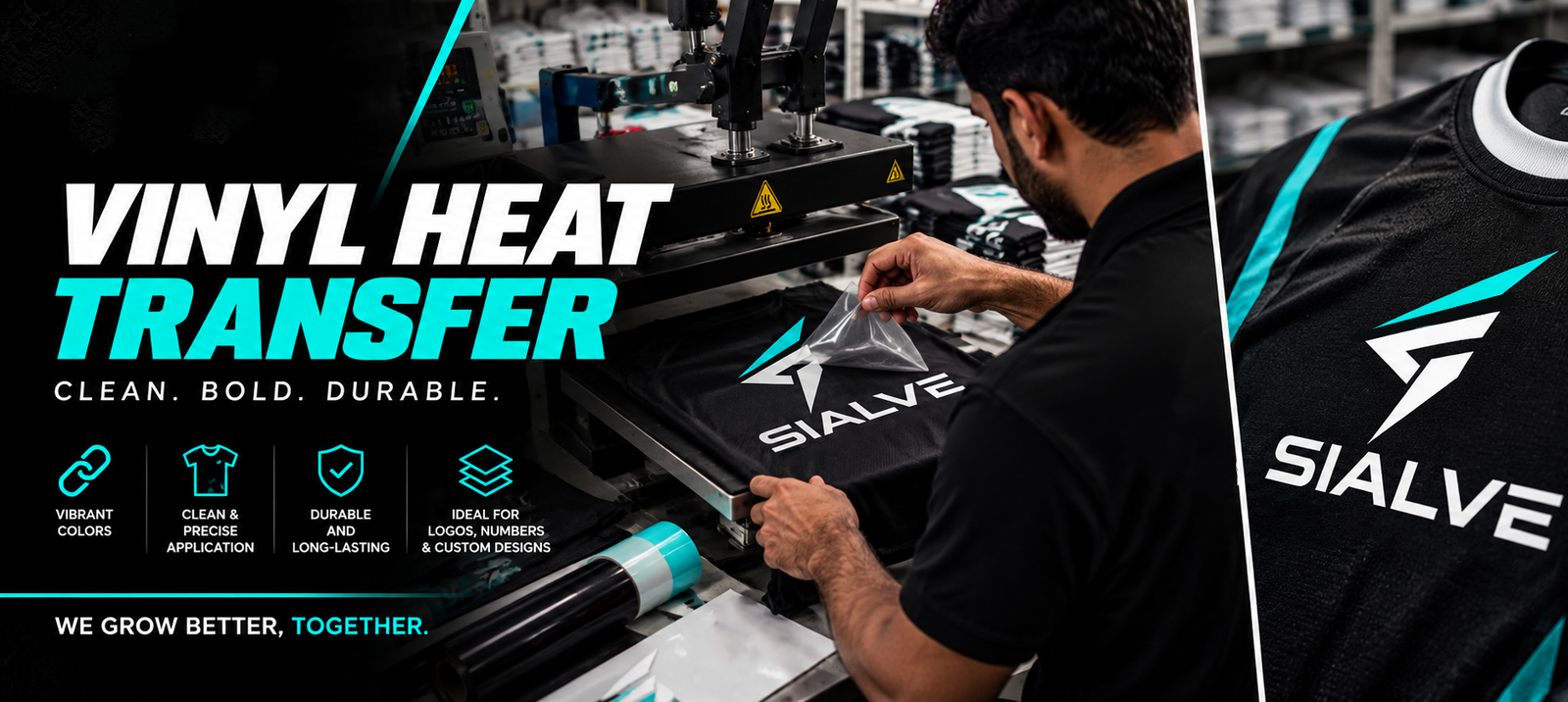09 Vinyl Heat Transfer Factory Banner